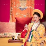 Thuê nhật bình việt phục áo tấc hà nội Vstyle nhật vàng cam