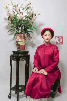 Thuê áo nhật bình áo ngũ thân Vstyle B61