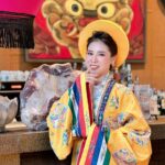 Thuê nhật bình việt phục áo tấc hà nội Vstyle nhật vàng cam