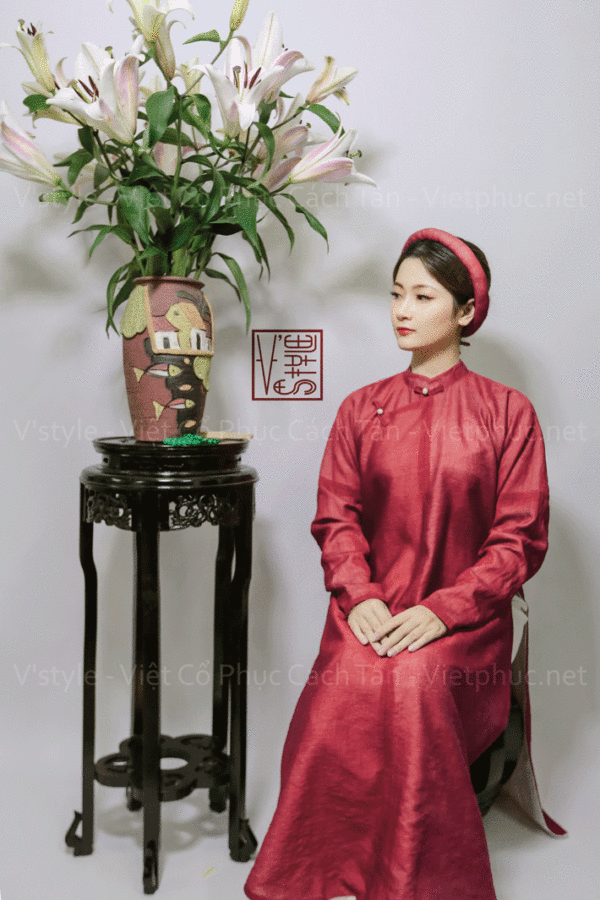 Thuê áo nhật bình áo ngũ thân Vstyle B26