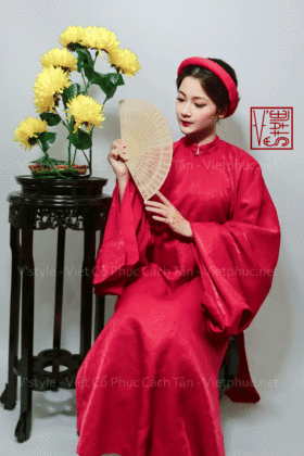 Thuê áo nhật bình áo ngũ thân Vstyle A40