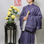 Thuê việt phục áo tấc sa hàn tím vstyle