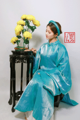 Thuê áo nhật bình áo ngũ thân Vstyle A53