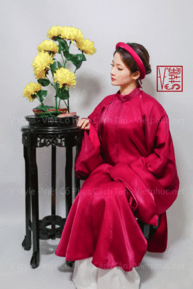 Thuê áo nhật bình áo ngũ thân Vstyle A60