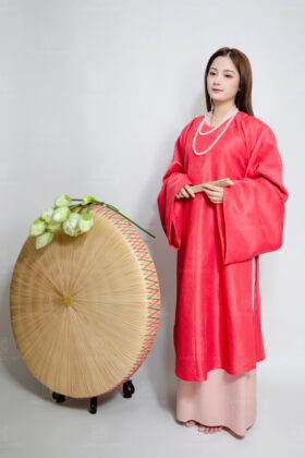 Mã thuê C13: Fullset áo Viên lĩnh quấn thường sa hàn đỏ (unisex)