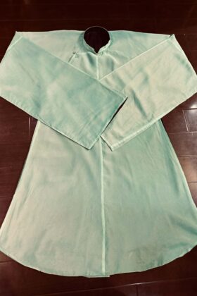 Mã thuê A65: Fullset Áo Tấc tơ xanh trà lót đen (unisex)